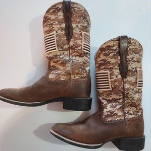 ARIAT Women's Roundup Patriot Western Boot 6.5B